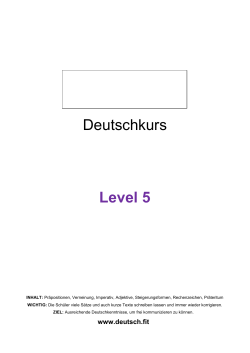 Level 5 NEU - Deutschkurs Klosterneuburg
