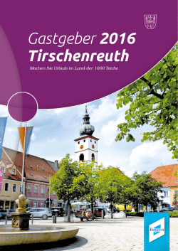 Gastgeberverzeichnis - Stadt Tirschenreuth