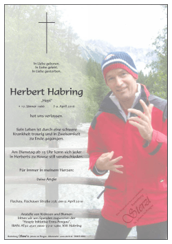 Herbert Habring - Bestattung Sterzl