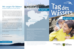 Tag des Wassers 2016 - Medienservice Sachsen