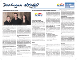 Düdingen Aktuell April 2016