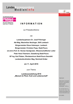 I N F O R M A T I O N - Land Ober&ouml;sterreich