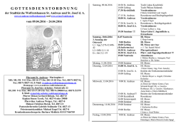 gottesdienstordnung