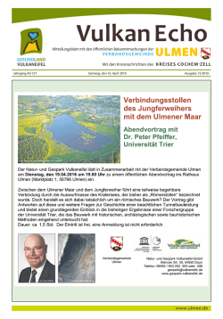 Vulkan Echo - Verbandsgemeinde Ulmen