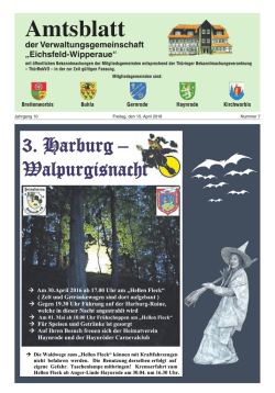 Amtsblatt - Eichsfeld