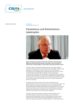 Bayerischer Verfassungsschutzbericht 2015