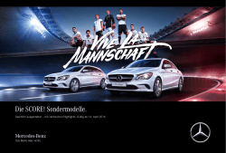 Sondermodelle. - Mercedes-Benz