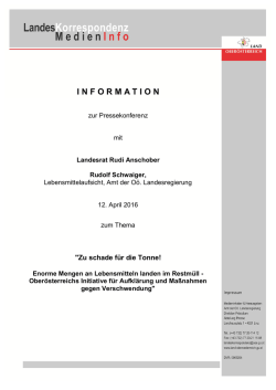 I N F O R M A T I O N - Land Ober&ouml;sterreich