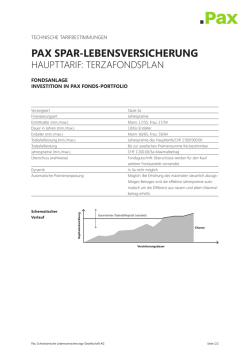 Investition in Pax Fonds-Portfolio (TerzaFondsPlan)