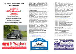 Wetzlar 8.5.2016 „GTÜ-Wambach Classic“