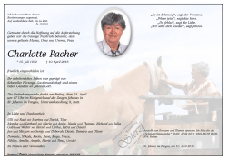 Charlotte Pacher - Bestattung Sterzl