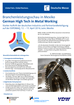 German High Tech in Metal Working – EXPOMAQ