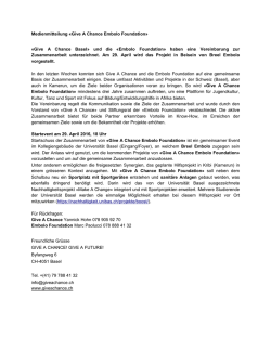 Give A Chance Embolo Foundation