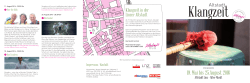 Programmheft Klangzeit