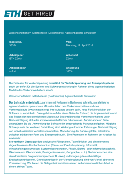 Wissenschaftliche/n Mitarbeiter/in (Doktorand/in