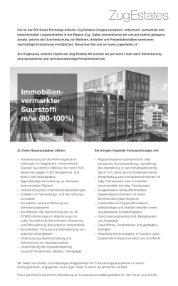 Immobilienvermarkter m/w (80-100%)
