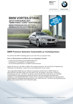 BMW Premium Selection Automobile zu Vorteilspreisen.