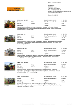 E-Mail - Worch Landtechnik GmbH