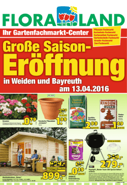 in Weiden und Bayreuth am 13.04.2016