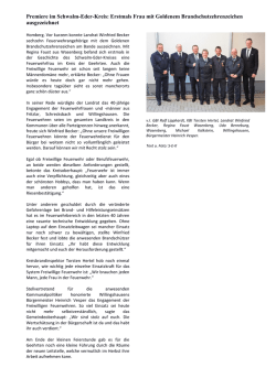 Ehrung Goldenes Brandschutzabzeichen