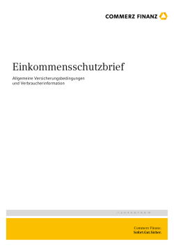 Einkommensschutzbrief