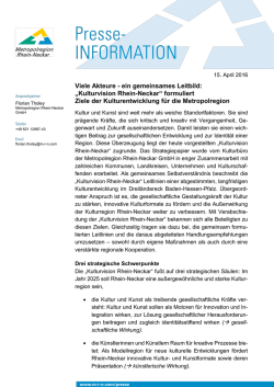 Viele Akteure - ein gemeinsames Leitbild: „Kulturvision Rhein