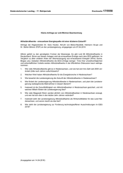 Drucksachen allgemein - Nieders&auml;chsischer Landtag