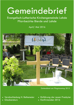 00_April Mai 2016.pub - Ev.-Luth. Kirchengemeinde Lahde