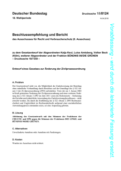 Vorabfassung - wird durch die lektorierte Fassung ersetzt.