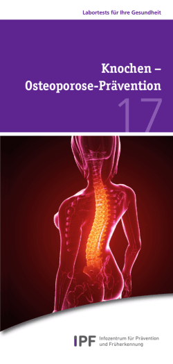 Knochen – Osteoporose-Prävention