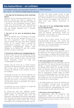 Ratgeber - Die Untätigkeitsklage im Asylverfahren auf Deutsch