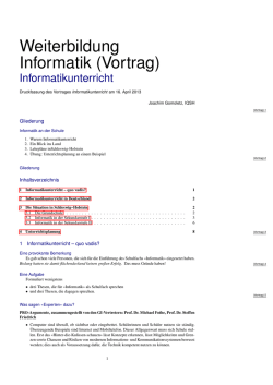 Informatikunterricht