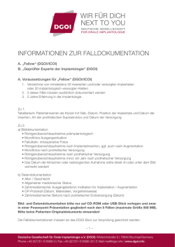 informationen zur falldokumentation