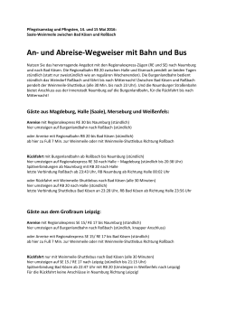 unsere Empfehlungen - Naumburger Straßenbahn