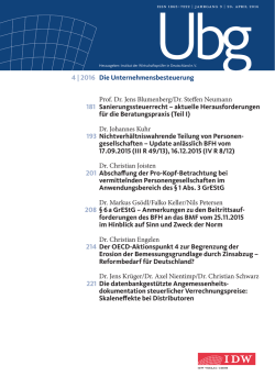 Inhaltsverzeichnis