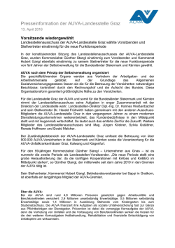 Presseinformation der AUVA