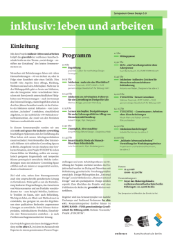 inklusiv: leben und arbeiten