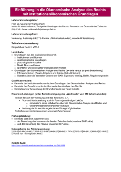 Info-Blatt - Universit&auml;t Kassel