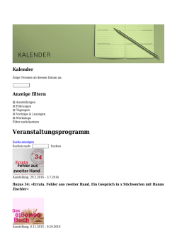 Kalender - Deutsches Literaturarchiv Marbach