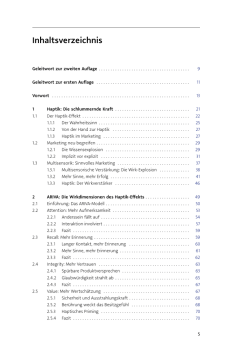 Inhaltsverzeichnis