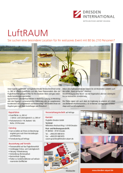 Factsheet LuftRAUM - Flughafen Dresden