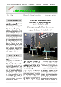Schattenblick Druckausgabe