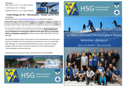 HSG Flyer Inzell 16_17 - HSG Gremmendorf