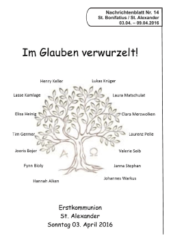 Ausgabe 2016_14 - Pfarreiengemeinschaft Lingen-Süd