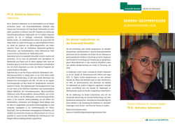 Gender-Professur - Fakult&auml;t f&uuml;r Mathematik