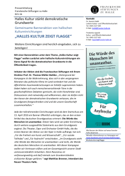 Pressemitteilung - Franckesche Stiftungen
