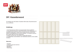 DIY: Kassettenwand