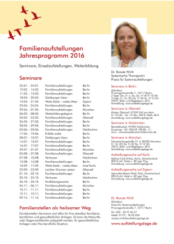 Jahresprogramm 2016