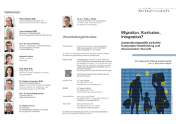 Einladung & Programm - Stiftung Marktwirtschaft