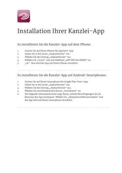 Installation Ihrer Kanzlei-App